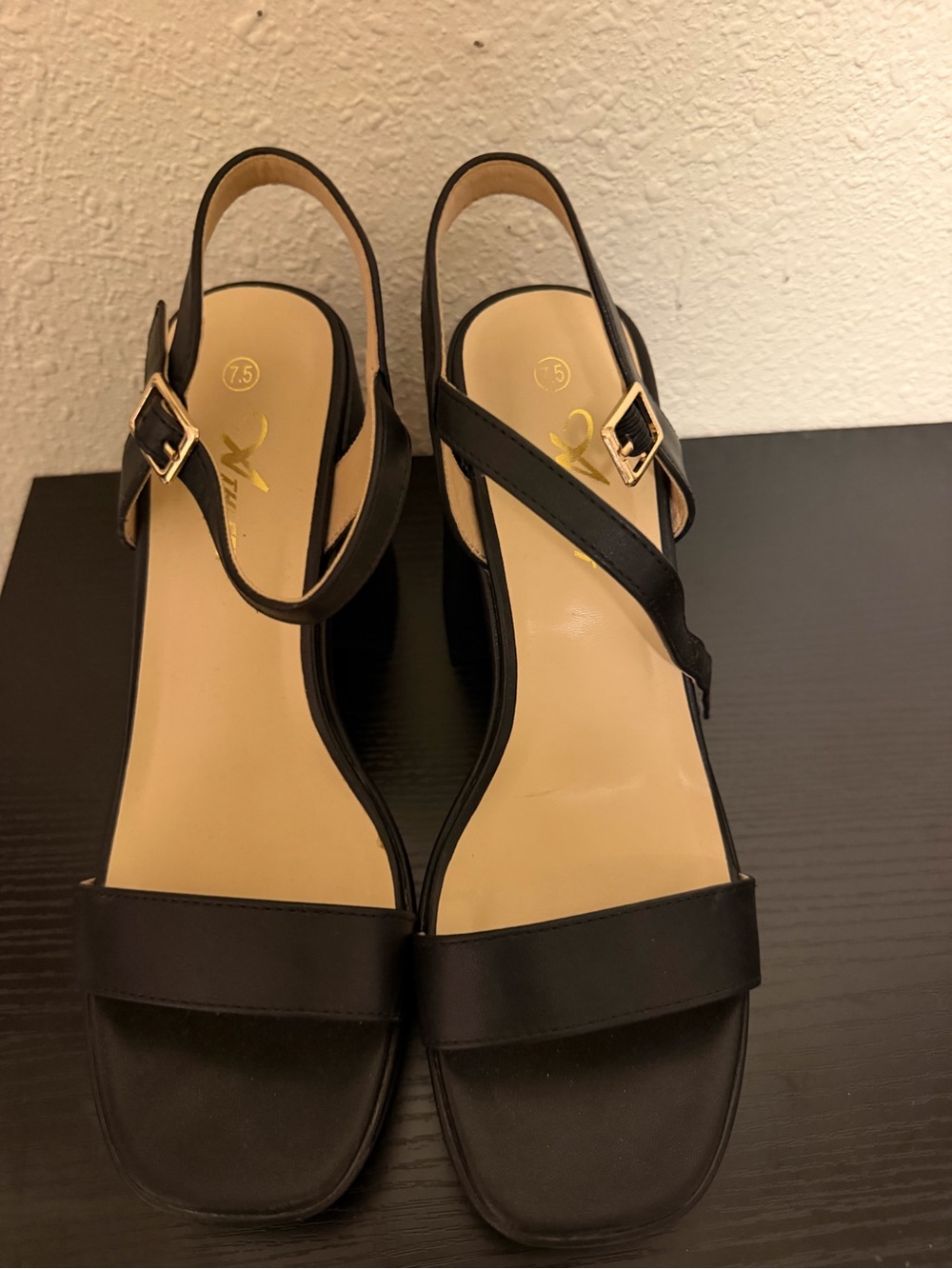 Classic Black Slingback Sandals